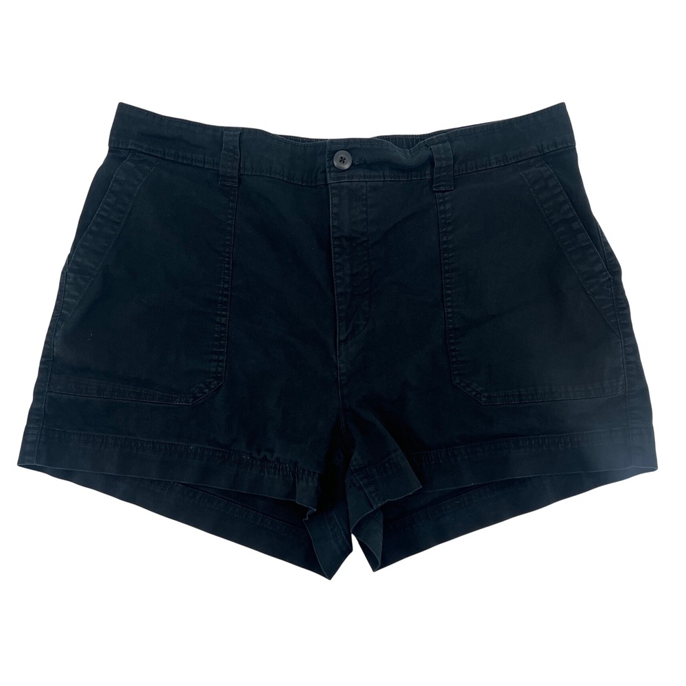 Old Navy OG Chino Shorts Womens XL Black High Rise Stretch Casual Summer
